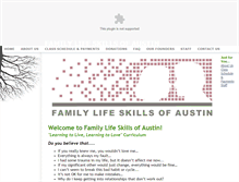 Tablet Screenshot of familylifeskillsaustin.org